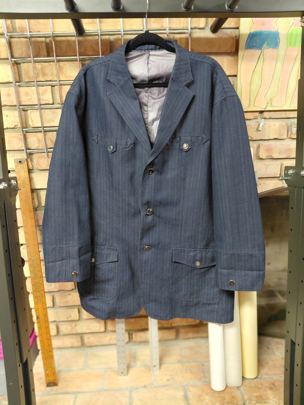 Classic Navy Blue Lightweight Shirt Jacket for Men